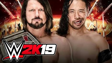 WWE 2K19 PSP, Android/PPSSPP -  AJ Styles VS. Shinsuke Nakamura (NJPW DLC Arena)