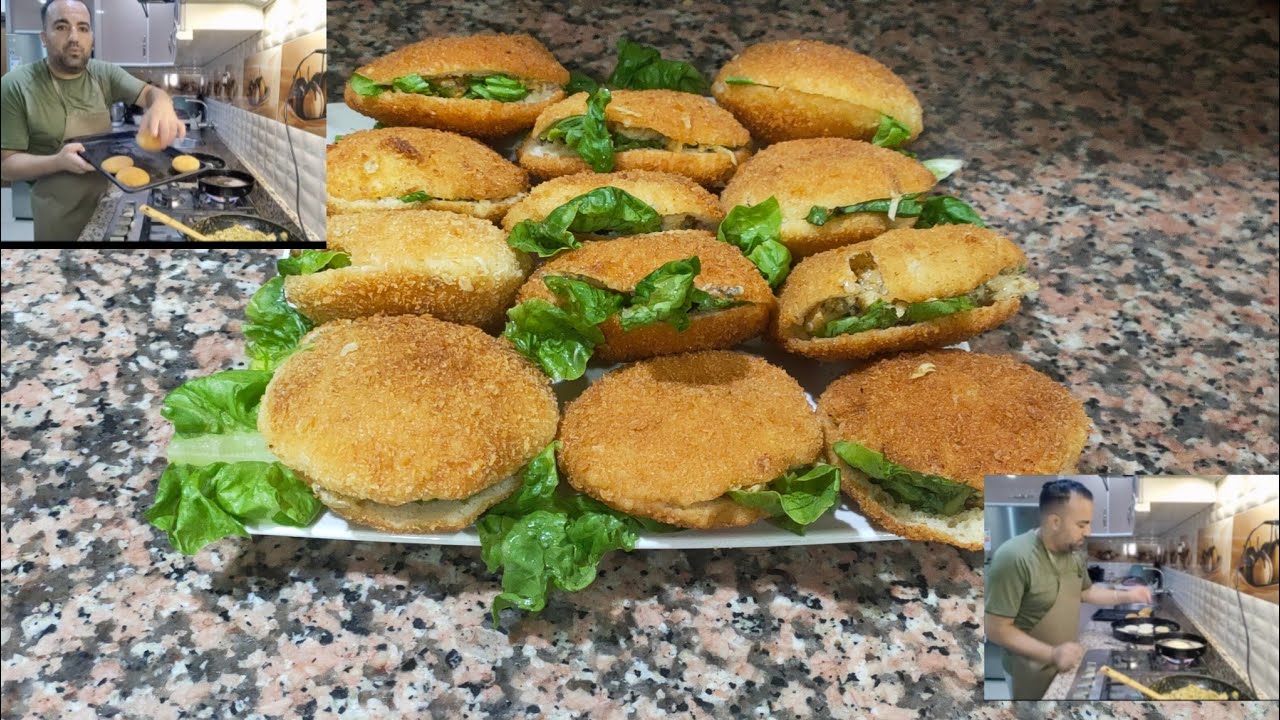 جديد سندوتشات بالخبز المنفوخ بدون فرن بحشوة إقتصادية ولذيذة 👌👌 والمذاق ياسسسسسسسلام 