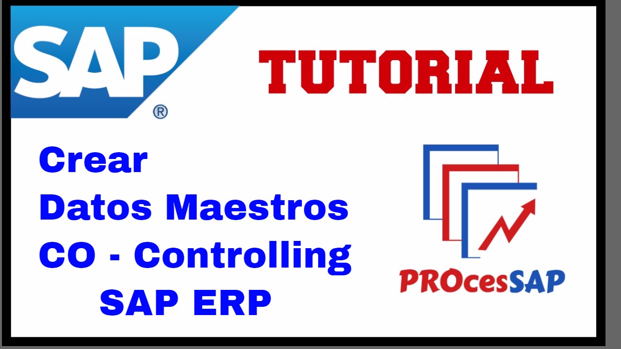 Crear Datos Maestros CO SAP ERP YouTube