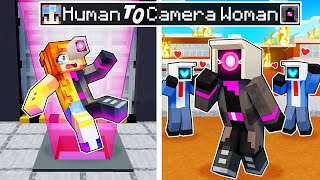 From HUMAN to CAMERA WOMAN in Minecraft!