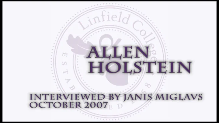 Janis Miglavs Oral History Interview: Allen Holstein