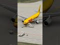WoA World of Airports DHL Express Airbus A330-200F Open Cabin Door at Leipzig #Shorts