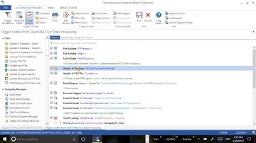 7b.: Connect to SQL Server in ThinkAutomation Trigger Action; Update Database.