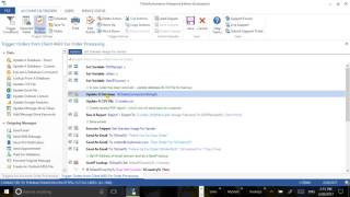 7b.: Connect to SQL Server in ThinkAutomation Trigger Action; Update Database.