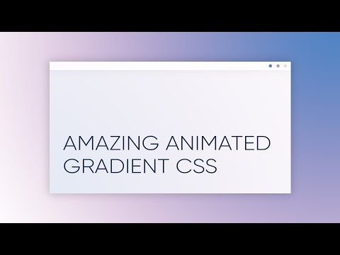 Amazing Animated Gradient Background with Pure CSS, Website Gradient Animation CSS & HTML only