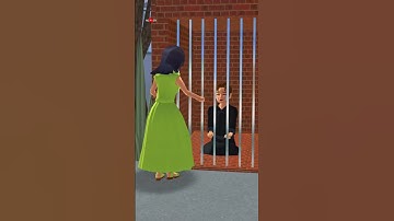 Mio was arrested by the police for helping Yuta Nagin😱 #sakuraschoolsimulator #shorts #sakura
