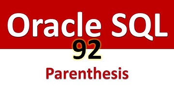 Oracle SQL Developer Tutorial For Beginners  92   Changing the Order of Precedence using Parenthesis