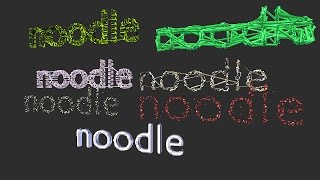 BLENDERSUSHI / SV BTrace Noodles 3D Typography (LIVENODING172)