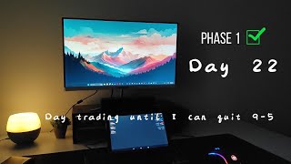 Day 22 - Day trading until I can quit 9-5