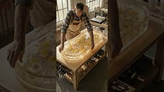 Making a Golden Dandelion Epoxy Resin Table