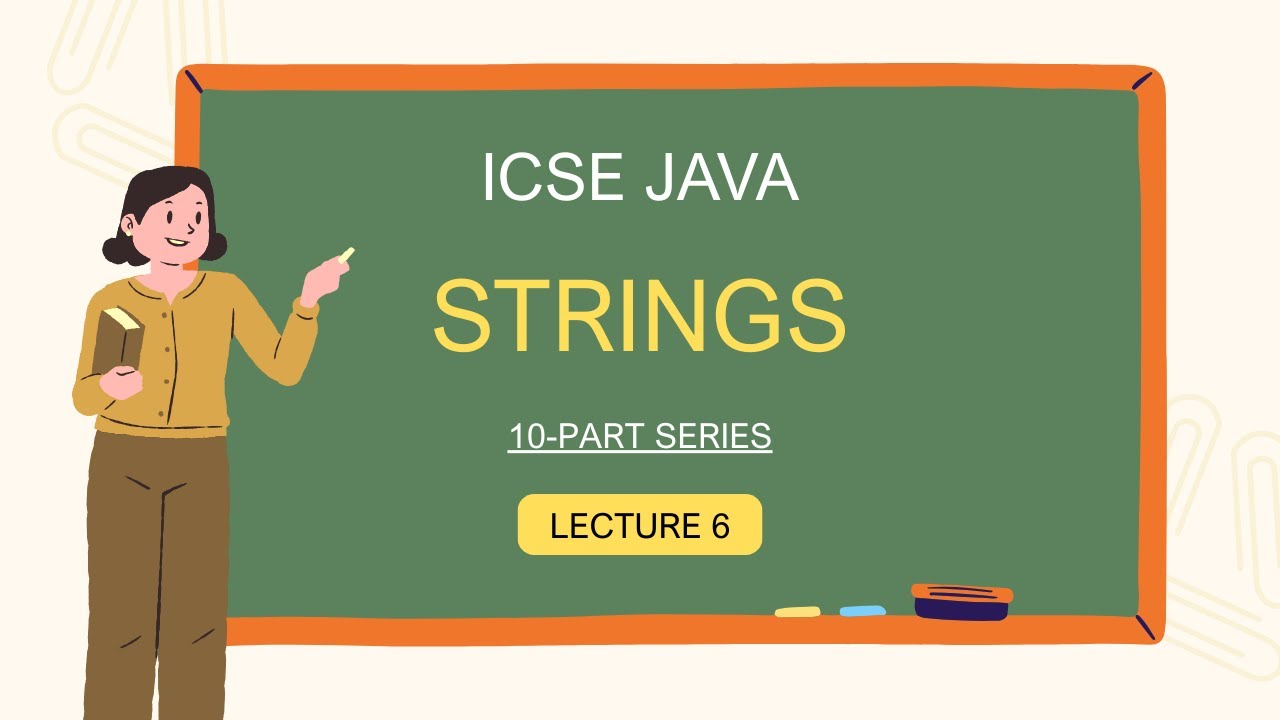 ICSE Class 10 Java | String Handling Lecture 6: How to Write a Palindrome Program