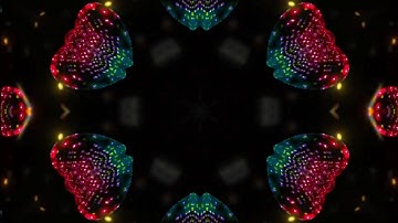 4K Light Patterns Abstract Visual Art Background, VJ Loop Motion Graphics, Kaleidoscope Patterns