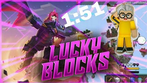 Speedrunning Luckyblock skywars😅😏 (blockman go)