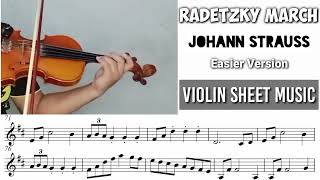 Free Sheet || Radetzky March - Johann Strauss || Violin Sheet Music