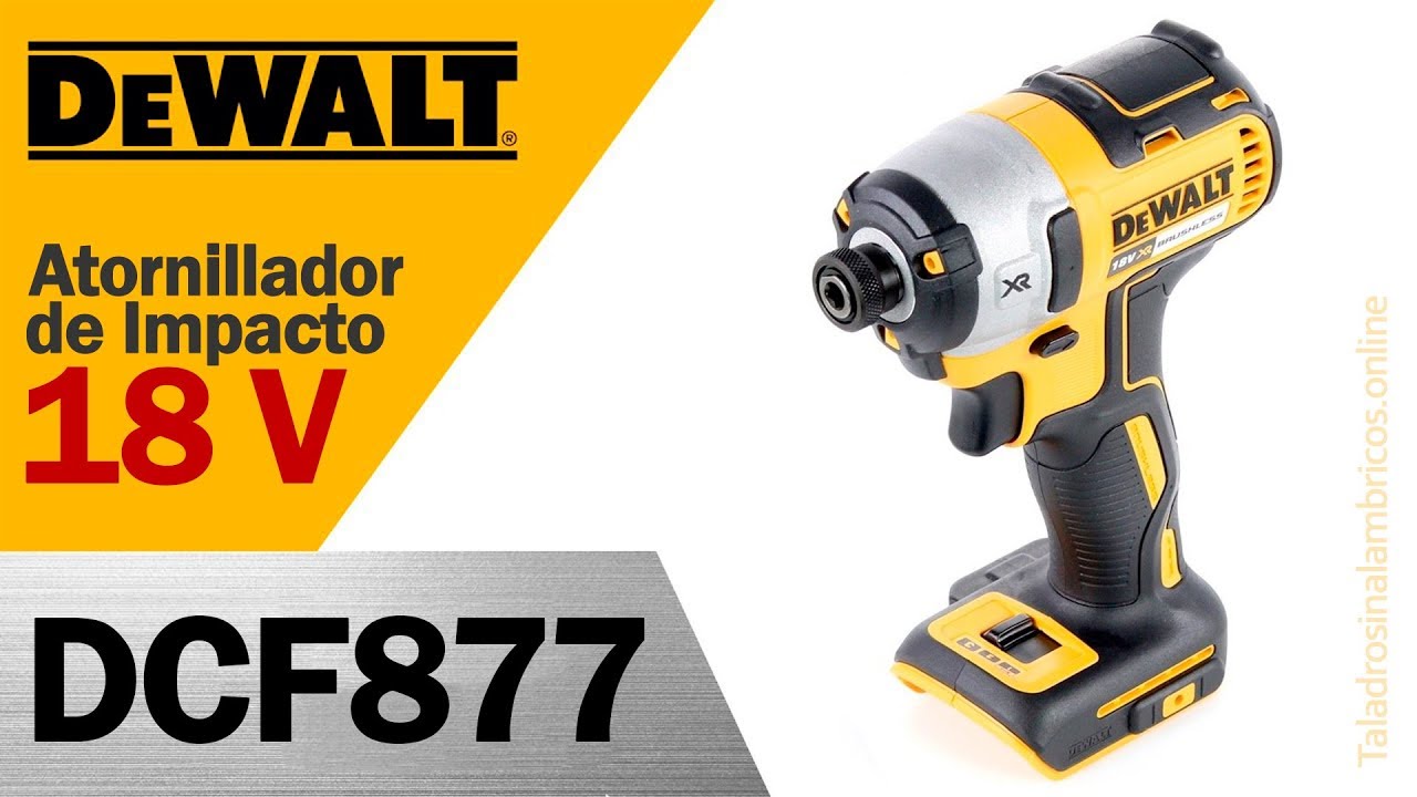taladro atornillador de impacto a bateria dewalt dcf885