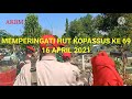 Peringatan HUT Kopassus ke 69 di makam Idjon Djanbi.