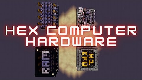 Redstone Hexadecimal Computer Hardware - Minecraft Showcase