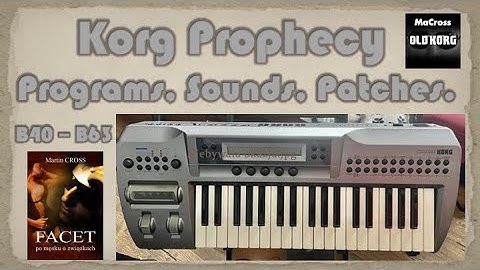 Korg Prophecy. Physical Modeling. a.d. 1995. (No Talking!)