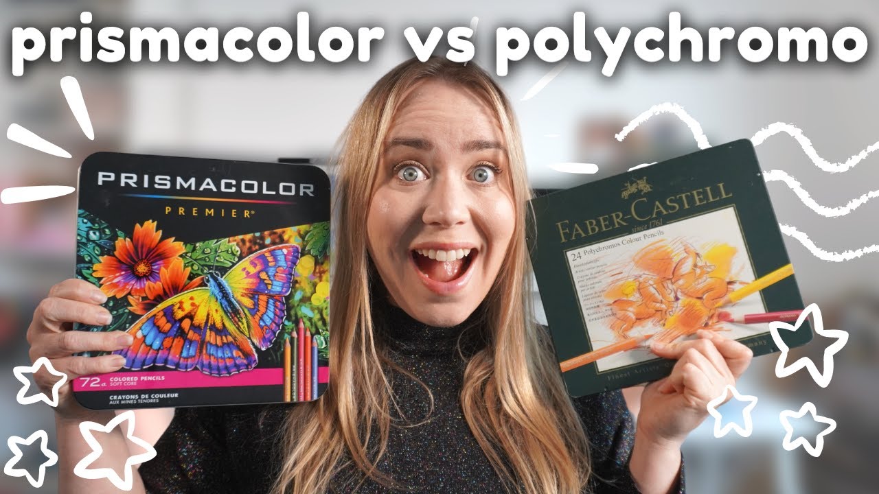 Battle of the Pencils Prismacolor VS Polychromos YouTube