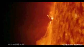 Magnetic Filament Eruption / Solar Watch April 12th 2011