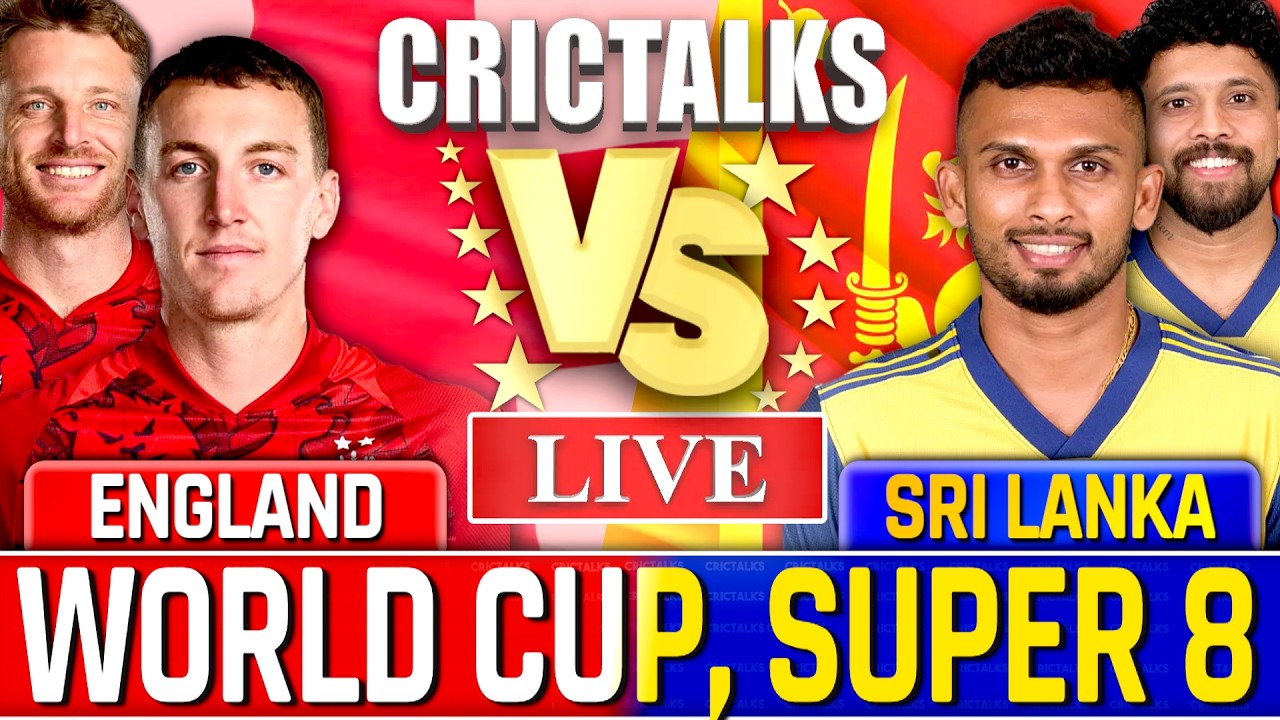🔴 England v Sri Lanka, T20 World Cup 2026 1st Inn, Live Cricket Match Today Score Commentary