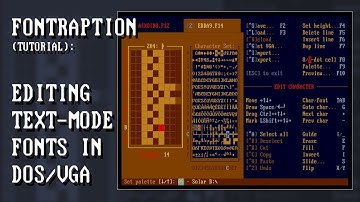 Editing text mode fonts in DOS: FONTRAPTION tutorial