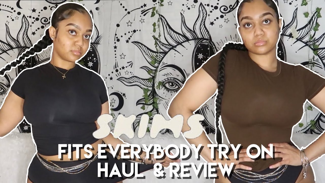 SKIMS FITS EVERYBODY TRY ON HAUL & REVIEW 