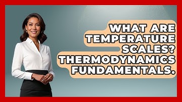 What Are Temperature Scales? Thermodynamics Fundamentals. - Thermodynamics For Everyone