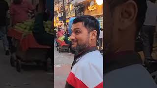 Funny Indian Man Stares At Camera While White Food Vlogger Eats Indian Street Food Meme Material