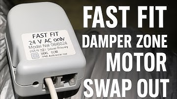 How to swap out a faulty ducted air con damper zone motor. Fast Fit to an Ezy Damper 24v.  Easy as.