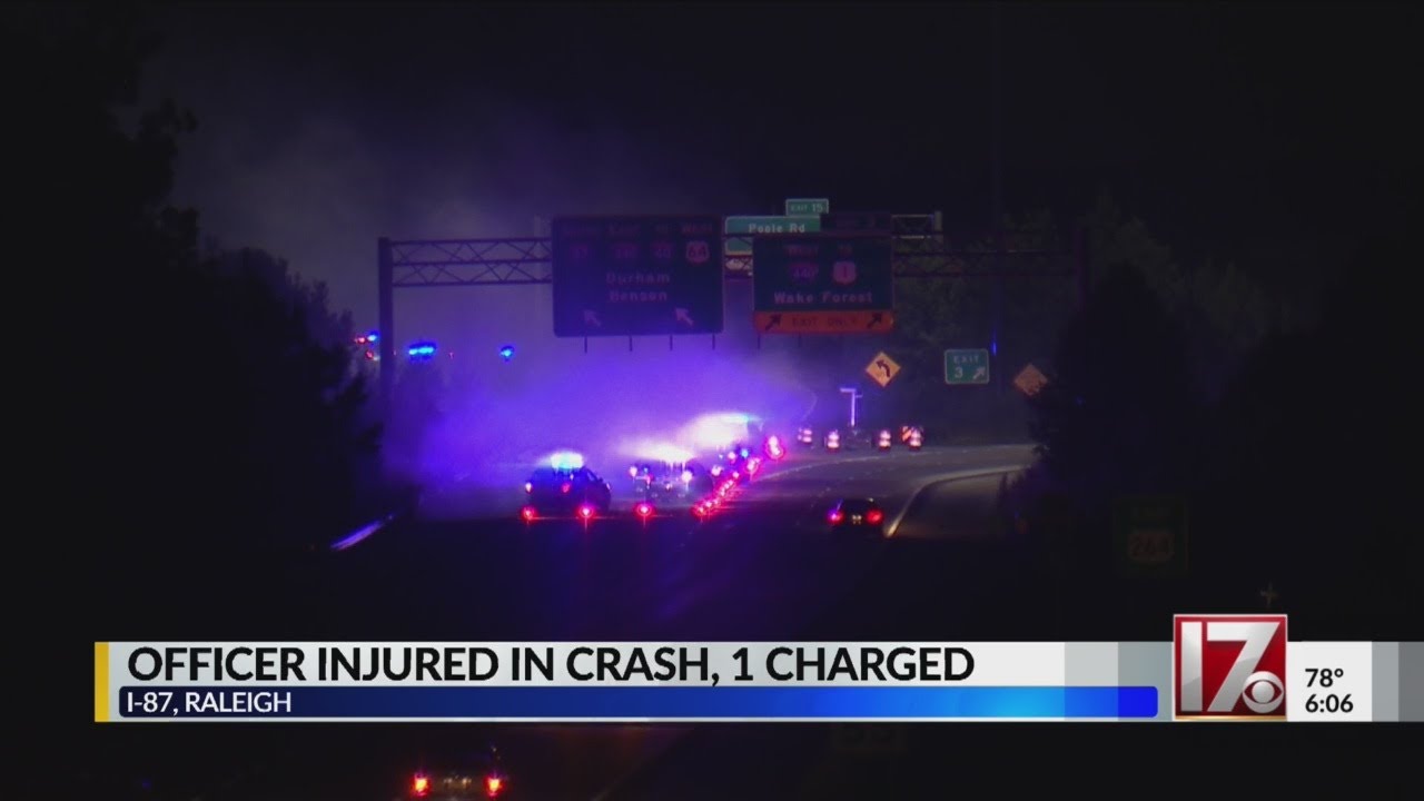 Raleigh officer hospitalized after impaired driver crashes into patrol ...