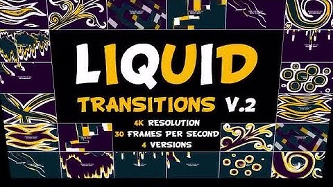 Liquid Transitions Pack V.2 DaVinci Resolve Templates