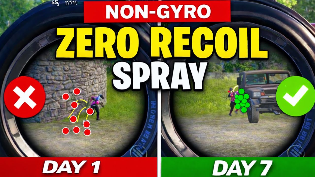Non Gyro No Recoil sensitivity ✅❌ | Best NON GYRO SENSITIVITY SETTINGS BGMI / PUBG 🔥|| copy & used ✅