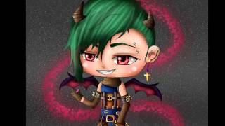 [Speedpaint] Halloween chibi demon boy.