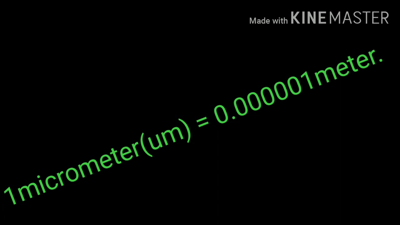 How to convert nanometer, micrometers, millimeter to meters.(unit