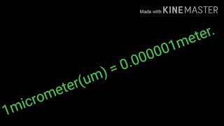 How to convert nanometer, micrometers, millimeter to meters.(unit conversions)