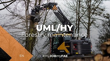 The FAE  forestry mulcher with fixed tooth rotor for excavators from 7 to 15 t