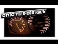 Honda Civic EG 1.6 VTi // 0-100 km/h, 0-200 km/h acceleration