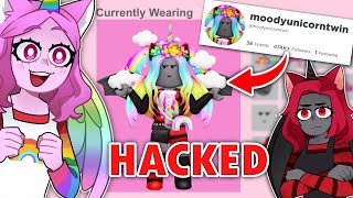 I HACKED My TWIN SISTERS ROBLOX ACCOUNT !! (Roblox)