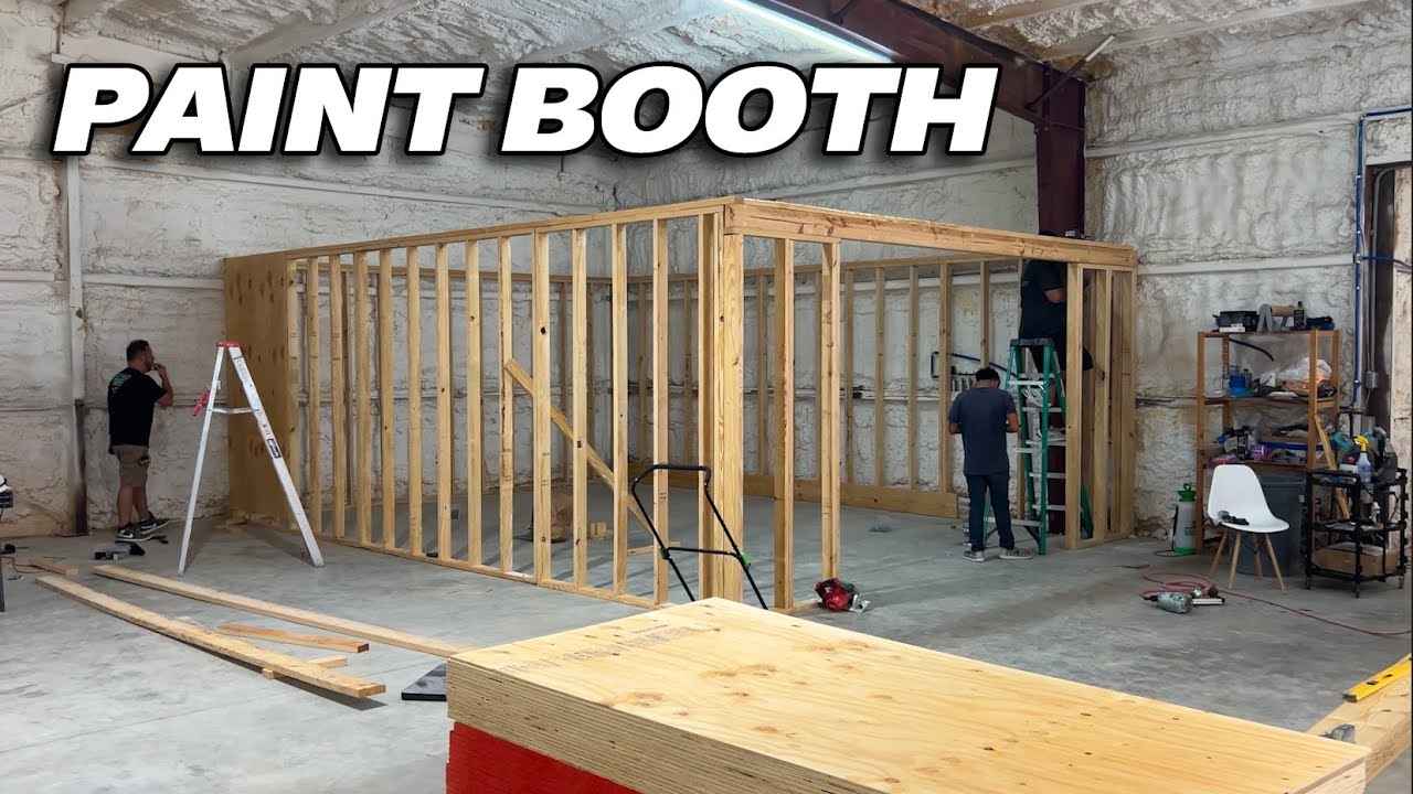 How to Build a paint booth in your shop or Garage. Construction Begins Part 1