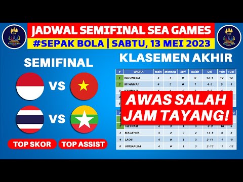 Jadwal Semifinal Sepakbola SEA GAMES 2023 - Timnas Indonesia vs Vietnam - Live RCTI