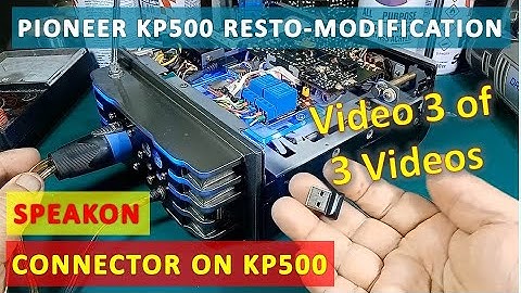 Speakon Connector on Pioneer KP500 Mechanical Cassette Tape Push Buttons Modification  Video 3 of 3