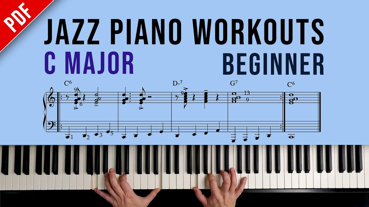 Уроки игры на джазовом фортепиано (для начинающих) Урок 1: До мажор (диатонические септаккорды, 2...