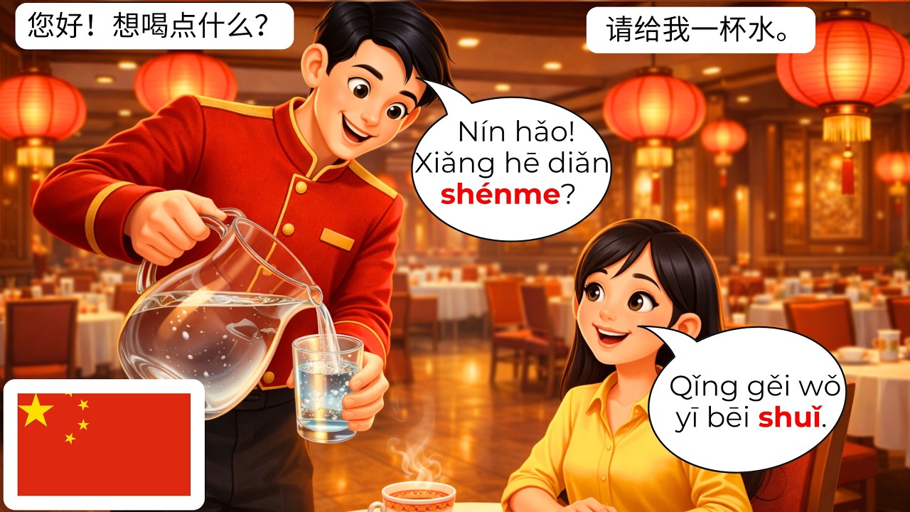 🍜 15 Chinese Restaurant Conversations Every Beginner Sh… — Transcript