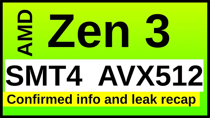 AMD Zen 3のSMT4とAVX512 FPUの驚異！