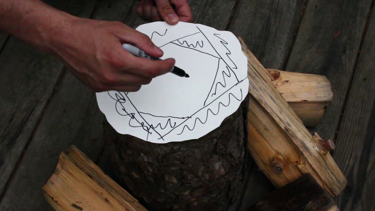 HOW TO Crack Cut Wood Logs with wood wedges and a 6-kilo club 