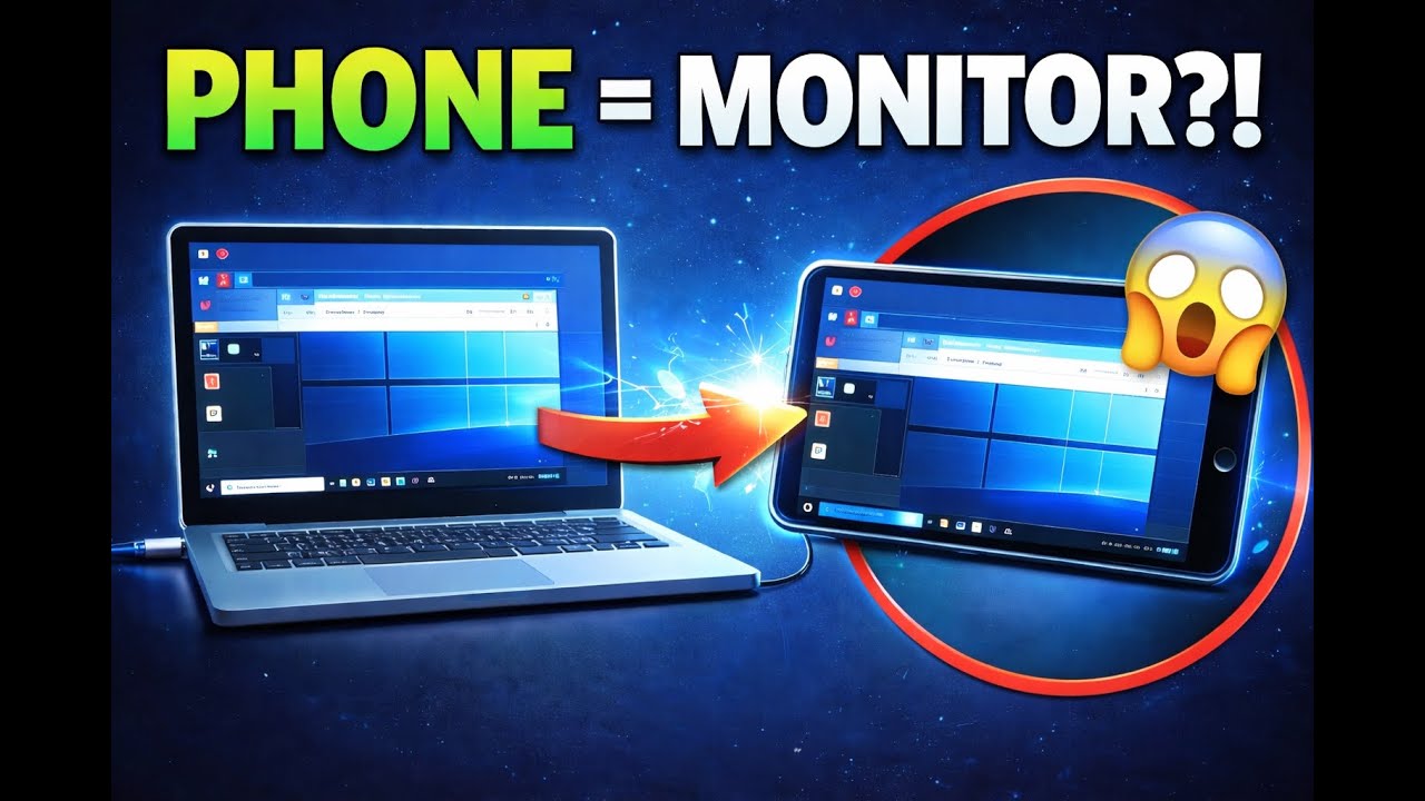 How to Use Your Phone as a Second Monitor (FREE Method ) - YouTube