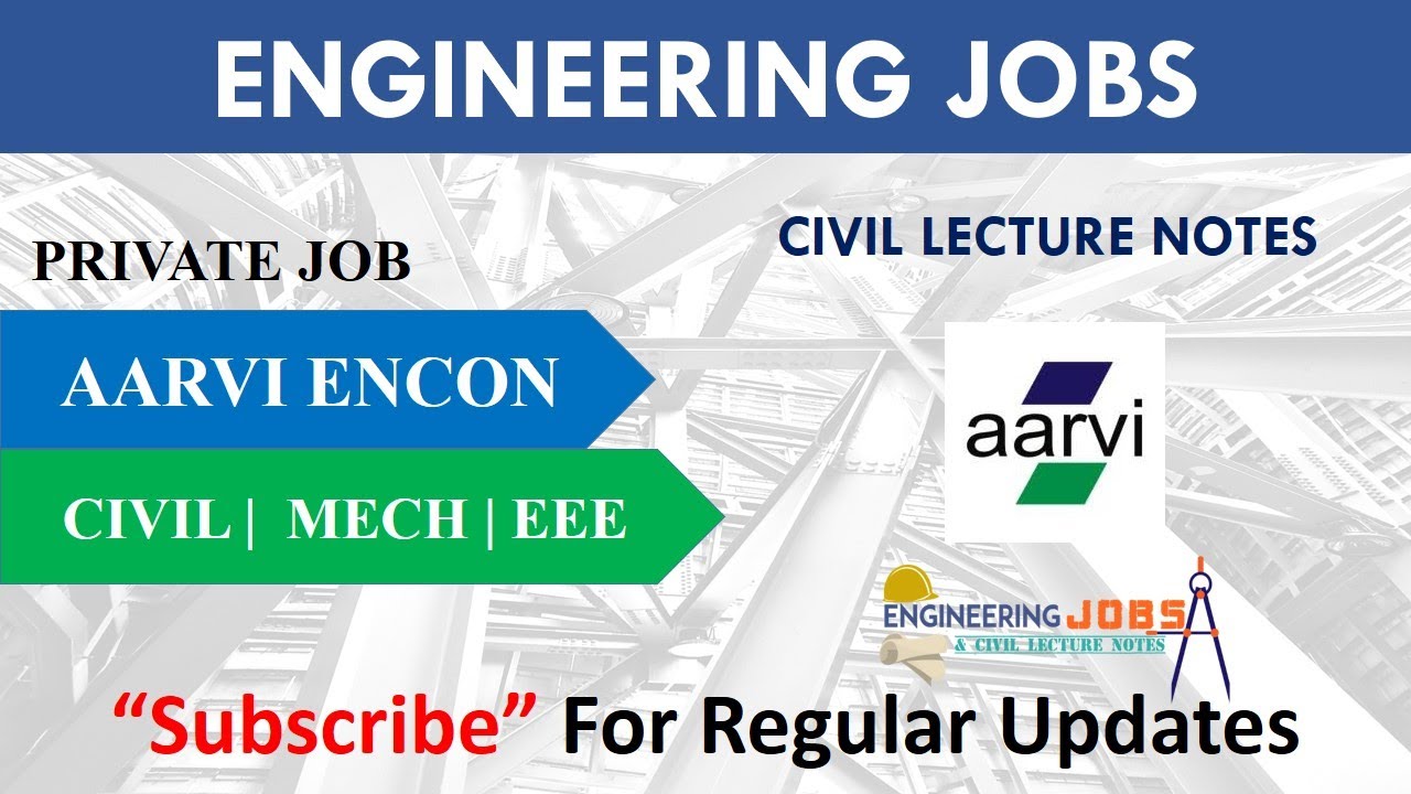 Civil, EEE & MECH vacancies | AARVI Encon | Latest engineering jobs ...