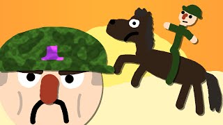 Zombey zieht in den Krieg.