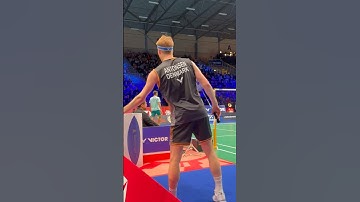Anders Antonsen Change Shuttlecock at Victor Denmark Open 2024 #shuttlecock #andersantonsen #shorts